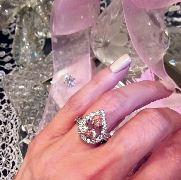 🎀 QUEEN FOR THE DAY SPECIAL PINK DIAM.RING🎀7,8,9 - Picture 7 of 7